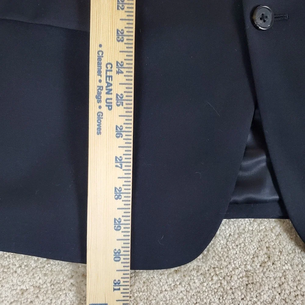 Lauren‎ Ralph Lauren Suit Coat Sports Jacket Black 40 Regular Wool Blend